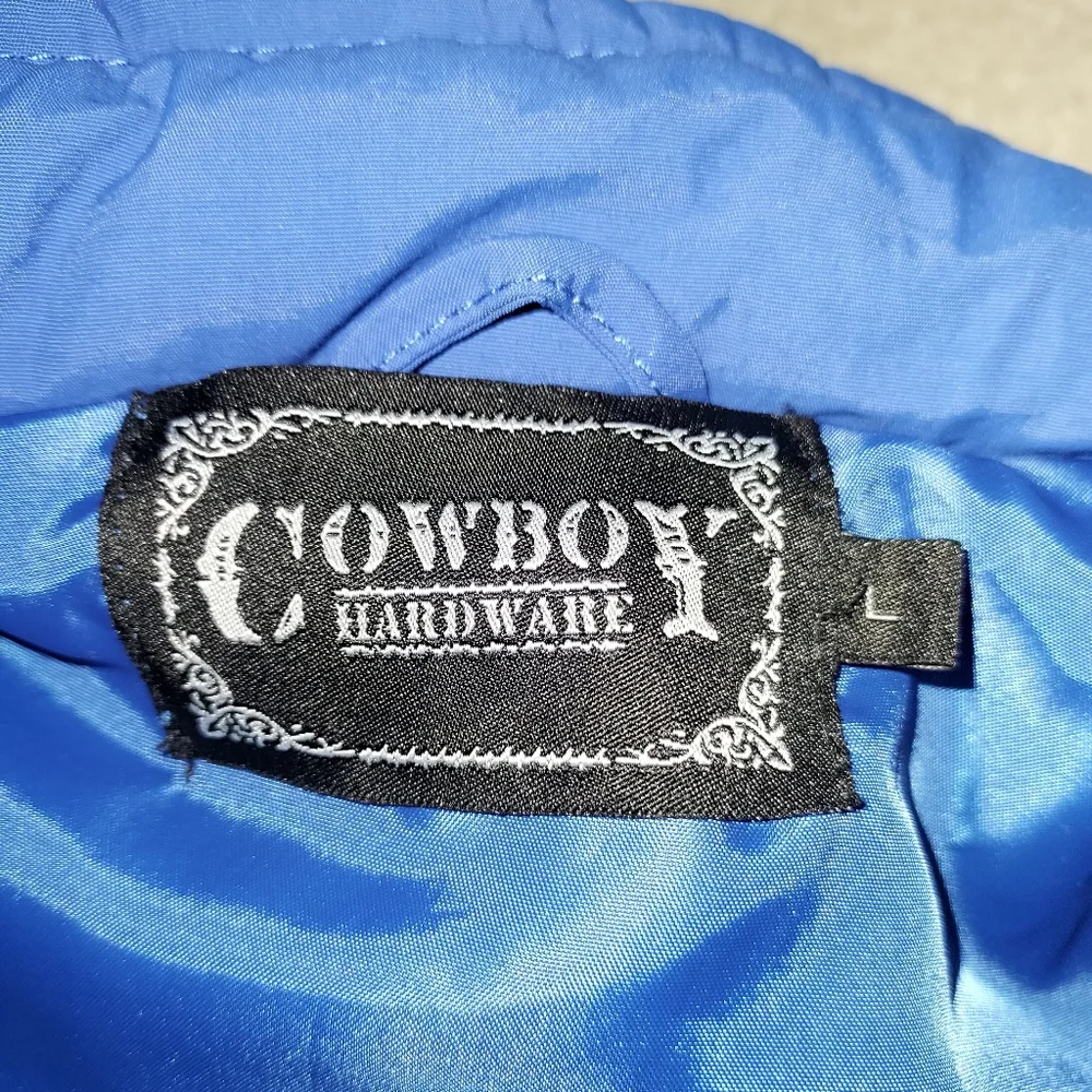 Cowboy Hardware Blue vest size L